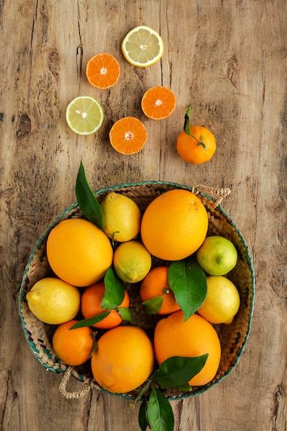 Oranges, tangerines and lemons