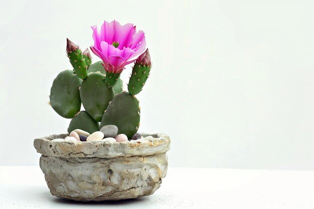 Orchid Cactus On White Background