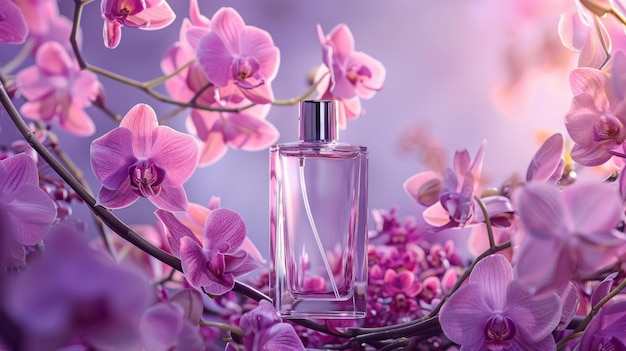 Photo orchid perfume bottle