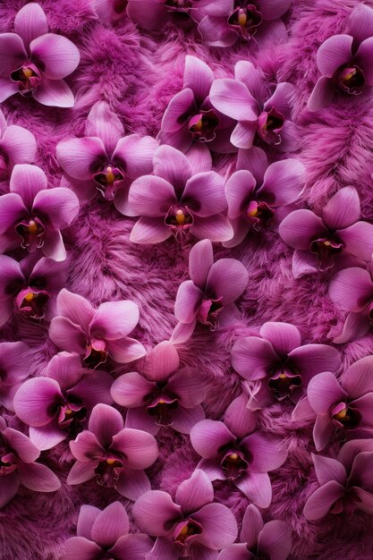 Orchid plush carpet closeup photo flat lay ar 23 Job ID d5f94b6ad85d4ea089f27b13010f7c36