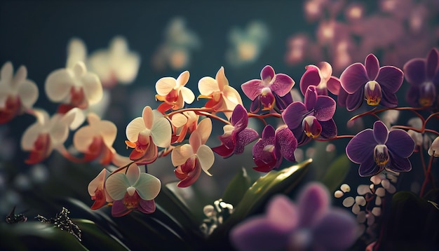 Orchids are a symbol of love and happiness.