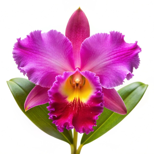 Orchids flowers cattleya orchid flower isolated on white background