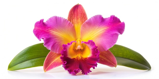 Orchids flowers cattleya orchid flower isolated on white background