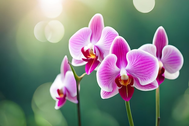 Orchids in the garden wallpapers and images wallpapers