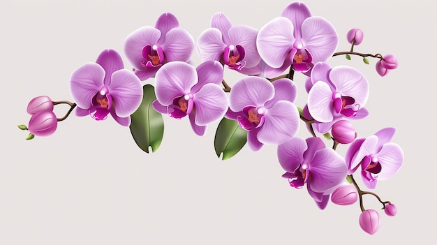 Orchids Plant Isolated on Transparent Background