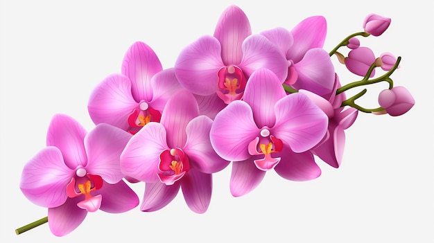 Orchids Plant Isolated on Transparent Background