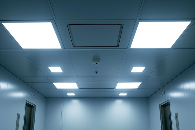 Orderly Illumination Cleanroom Ceiling Detail