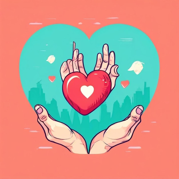 Photo organ donation day vector illustration