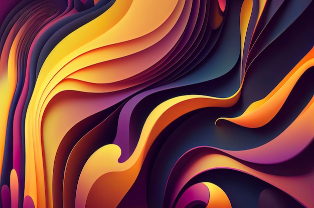 Organic abstract gradient wallpaper background header illustration