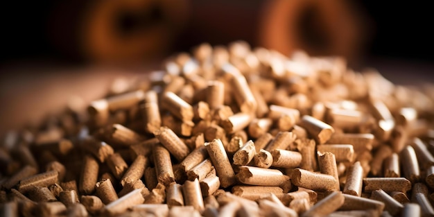 Organic Biomass Pellets Efficient Heating for Boilers and Fireplaces Concept Biomass Pellets Efficient Heating Boilers Fireplaces Organic Heating