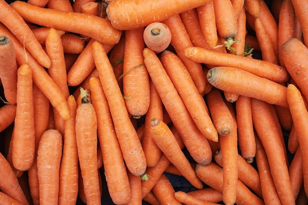 Organic carrots at a local farmers39 market in Fethiye Turkeye