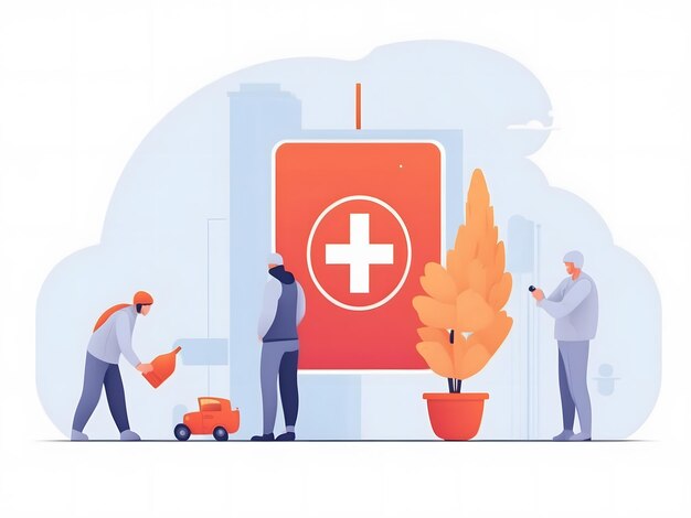 Organic Flat World Blood Donor Day illustration