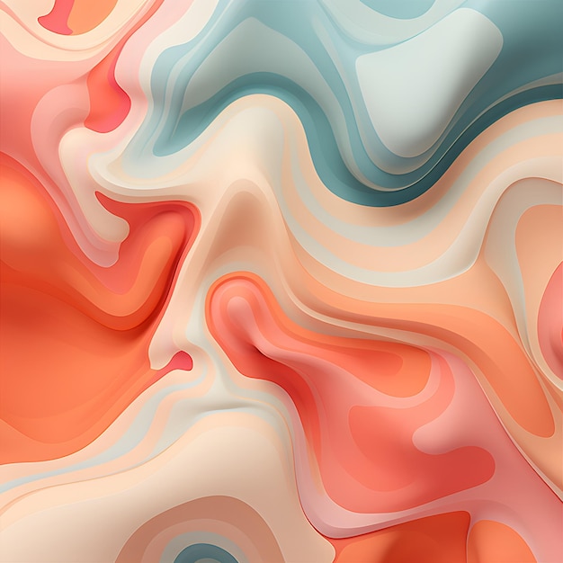 organic fluid shapes Abstract colorful wallpaper