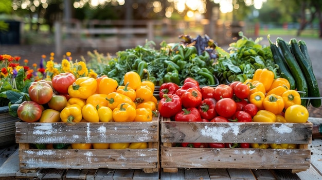 Organic fresh agricultural product at farmer market