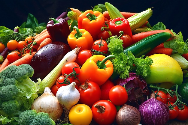 Organic fresh vegetables