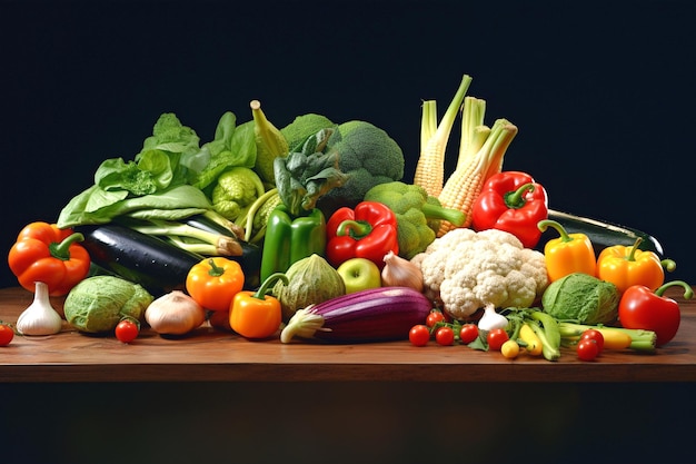 Organic fresh vegetables