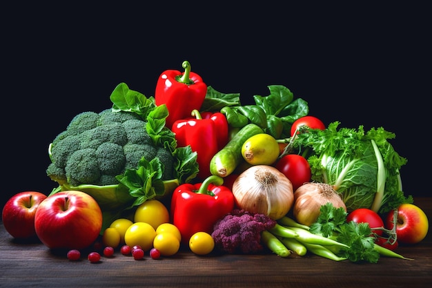 Organic fresh vegetables