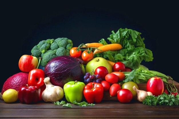 Organic fresh vegetables