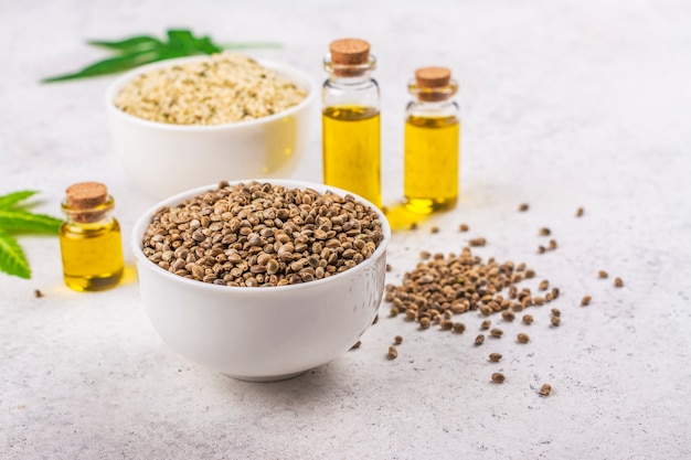 Organic hemp seeds and oil