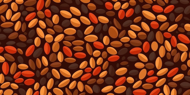 Organic lentils legumes horizontal background illustration