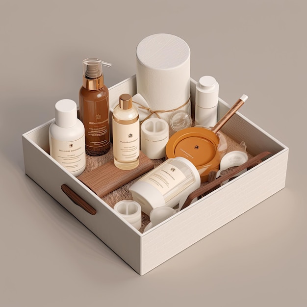 Organic skincare brand design minimalist luxurious