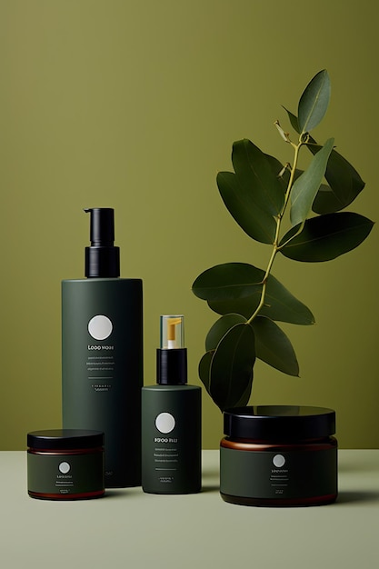 Organic skincare brand design minimalist luxurious