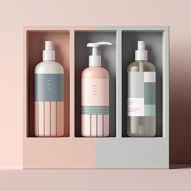 Organic skincare brand design minimalist luxurious