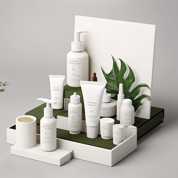 Organic skincare brand design minimalist luxurious