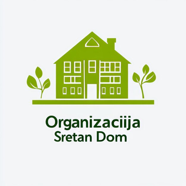 Photo organic sustainable green home logo template green house icon