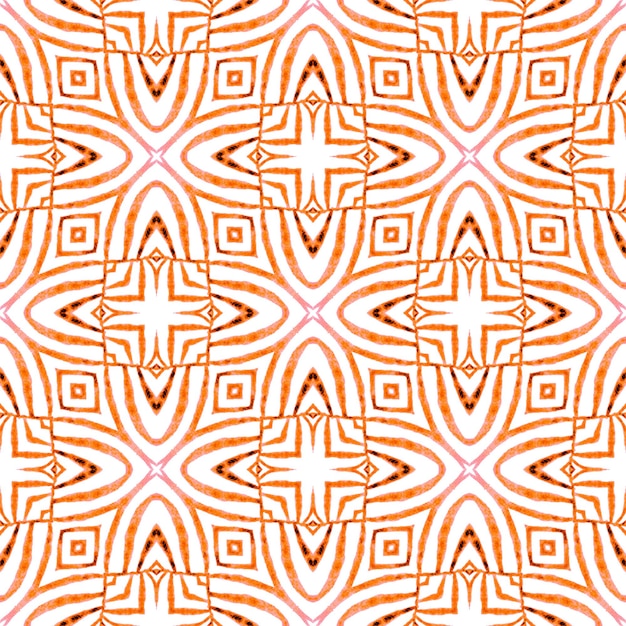 Organic tile Orange mesmeric boho chic summer