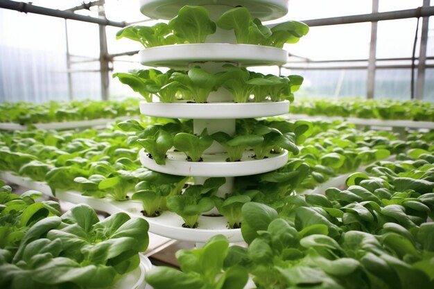 Organic vegetable farm hydroponic vegetable plant factory