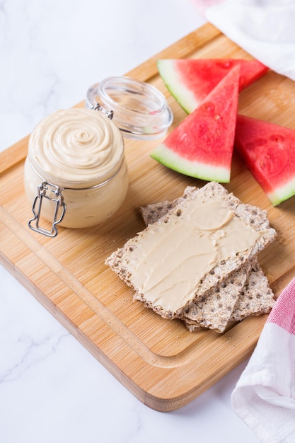 Organic watermelon seed butter spread rich in antioxidants