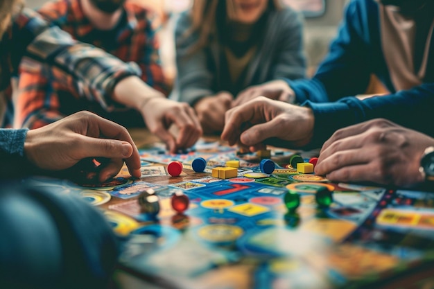 Organize a board game night with friends ar generative ai