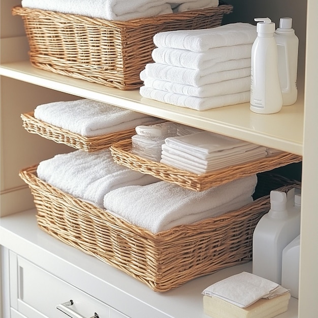 Organizing and storing laundry supplies