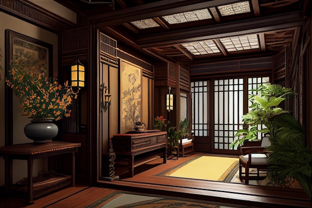 Oriental style Japanesse Home Interior Design