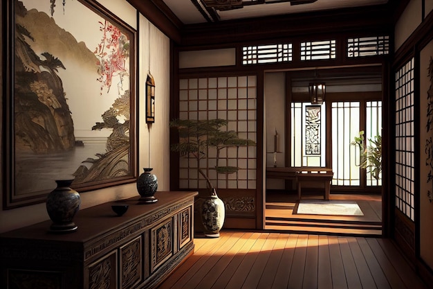 Oriental style Japanesse Home Interior Design