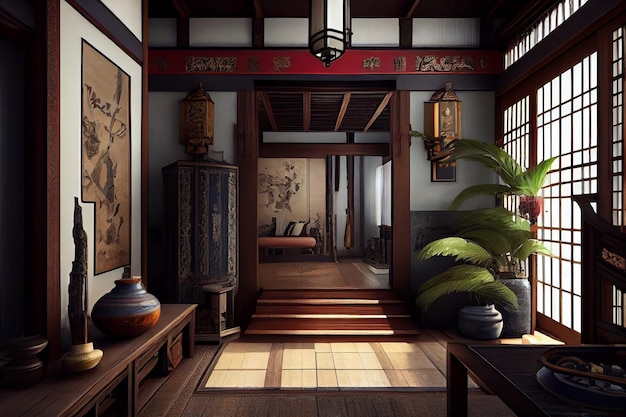 Oriental style Japanesse Home Interior Design