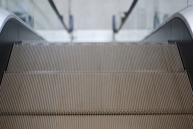 Orientation blank billboard with escalator 