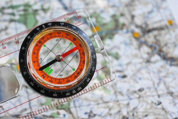 Orientation by map and compass