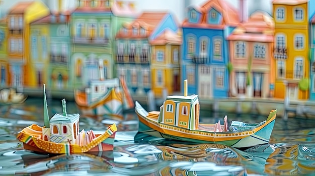 Origami Aveiro Venice of Portugal Paper Town