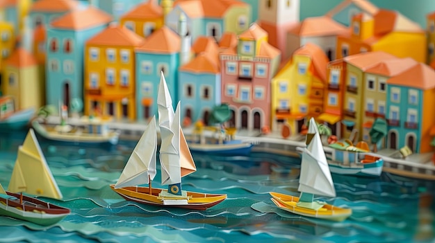 Origami Aveiro Venice of Portugal Paper Town