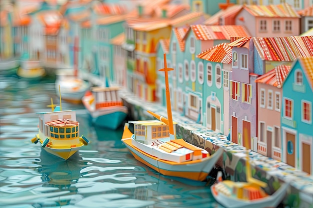 Origami Aveiro Venice of Portugal Paper Town