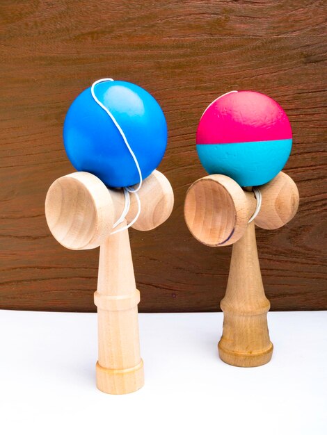 The original color Kendamas Traditional wooden Japanese skill toy for children