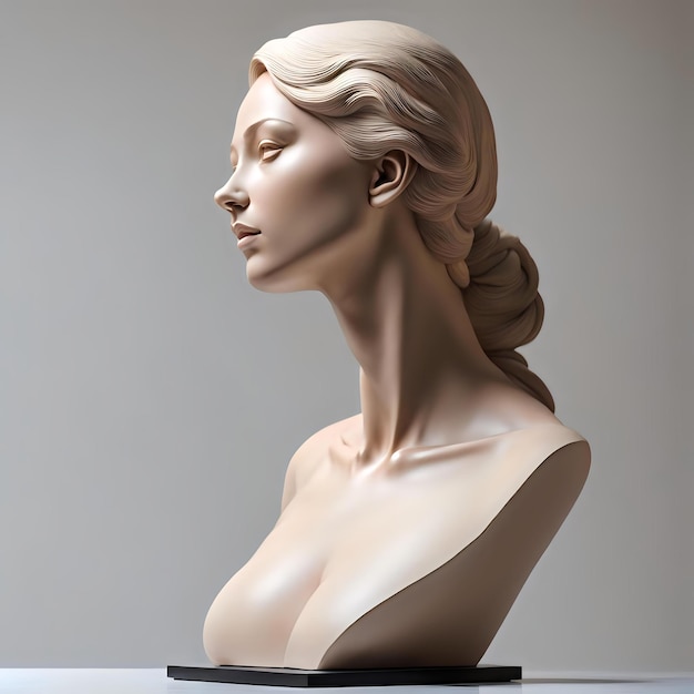 Photo original female figure sculpture style