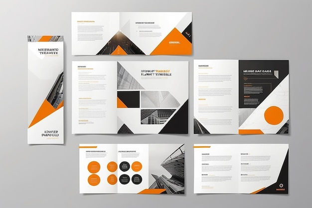 Original Presentation templates or corporate booklet Easy Use in creative flyer and style info banner trendy strategy mockups