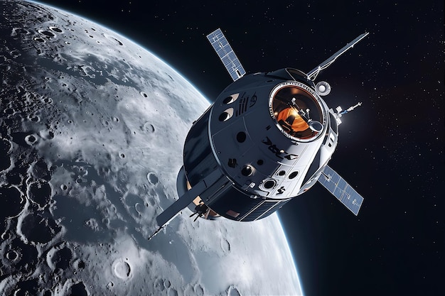 Orion Spacecraft in Lunar Orbit