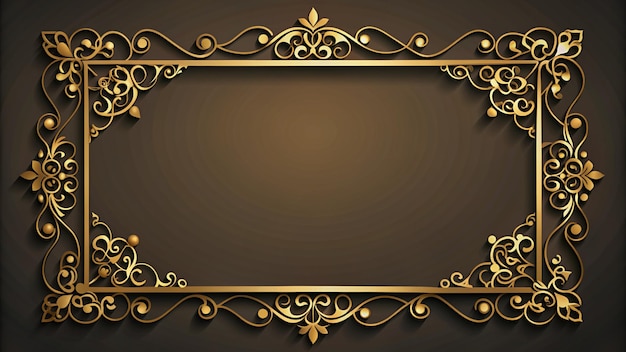 Ornamental baroque Page Border and picture frame