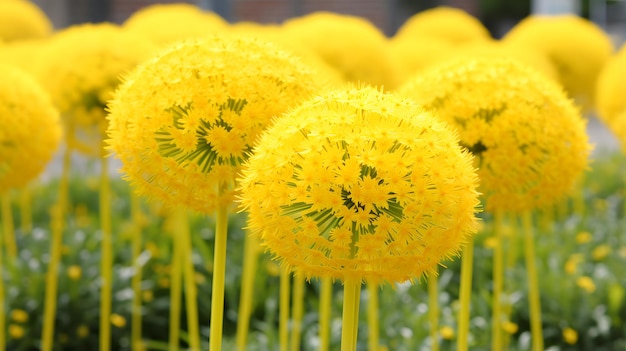 Ornamental Onion Yellow Fantasy flowers Latin name Allium Yellow Fantasy