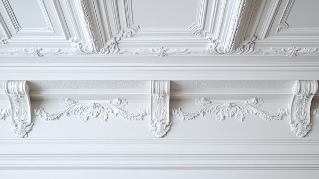 Photo ornate architectural ceiling detail