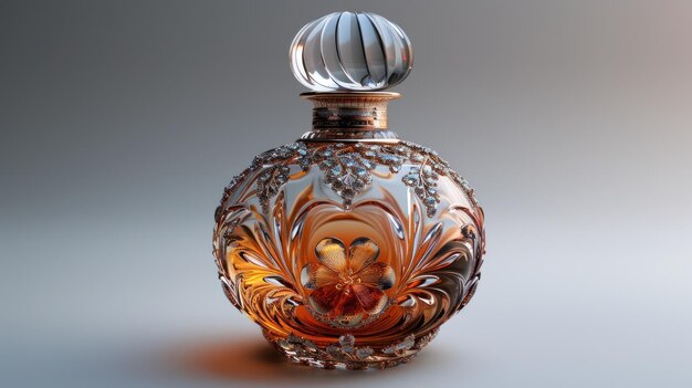 Ornate Glass Perfume Bottle